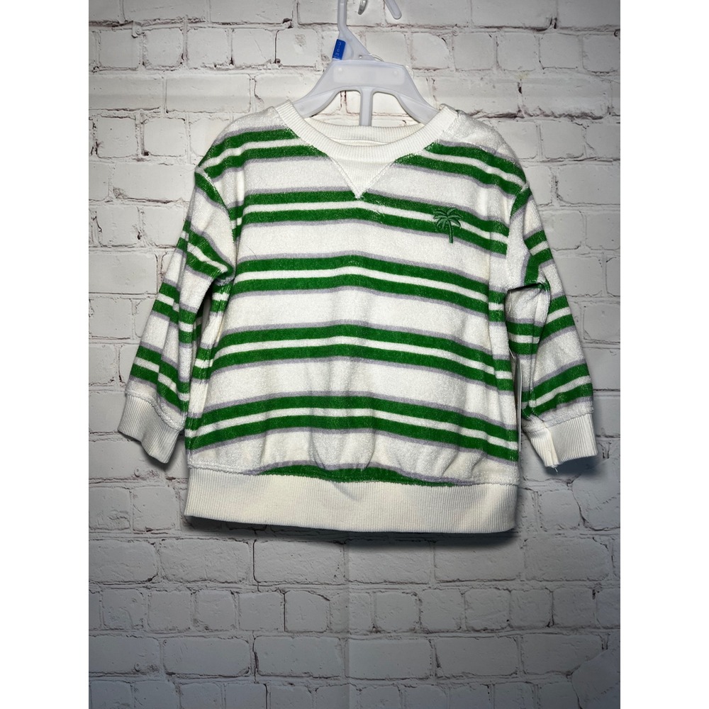 Little Co Lauren Conrad Baby Terry‎ Cloth Striped Pullover and Shorts Set 9M 6M